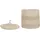 Beliani Aufbewahrungskorb 2er Set Baumwolle Hellbeige