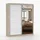 imoebel24 Schwebetürenschrank Bella 183 x 218 x 61 cm Sonoma/Weiß