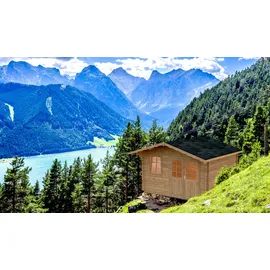 Palmako Emma 3,6 x 3 x 2,57 m hellbraun tauchgrundiert