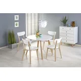Design Esstisch Tisch HAR-111 rund ausziehbar 102 bis 142 cm
