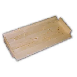 Holzregal Massivholz Ersatzfachböden 43 x 68 cm - Farbloser Lack - Fachbodenmaterial: Holzböden