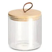 Zeller Vorratsglas mit Bambusdeckel 1050 ml