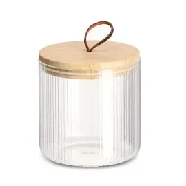 Zeller Vorratsglas mit Bambusdeckel 1050 ml