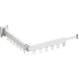 Eieenotee Innen Ausziehbarer Wäscheständer Platzsparend 2-Fach mit 12 Aluminiumringen