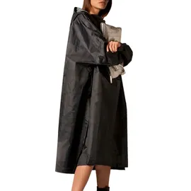 RAINKISS Damen Poncho Schwarz