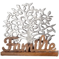 Gilde Deko Skulptur - Lebensbaum Familie - Dekoration Wohnzimmer