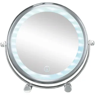 KLEINE WOLKE Bright Mirror Shorty Kosmetikspiegel, Metall, Chrom, 20x4x19.5 cm