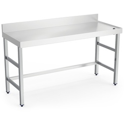 Wandtisch mit Flansch, Drainage, ohne Ablage 1500x700x850