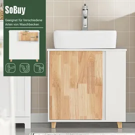 SoBuy Waschbeckenunterschrank 60 x 60 x 29 cm Weiß