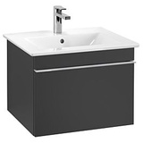 Villeroy & Boch Venticello Waschtisch-Unterschrank A93201PD 55,3x42x50,2cm, Griff Chrom, Black Matt Lacquer