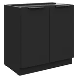 Küchen-Preisbombe Unterschrank SIENA 80 x 0 x 0 cm Schwarz