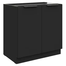 Küchen-Preisbombe Unterschrank SIENA 80 x 0 x 0 cm Schwarz
