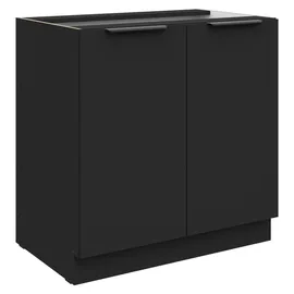 Küchen-Preisbombe Unterschrank SIENA 80 x 0 x 0 cm Schwarz