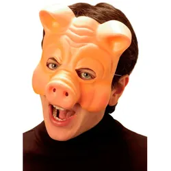 Porki Schweine Halbmaske