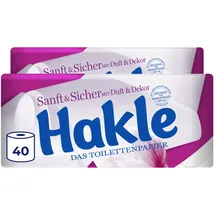 Hakle Toilettenpapier Sanft&Sicher 4-lagig 20 Rollen