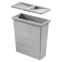 HAILO Einbaumülleimer 12 l Grau