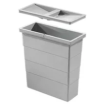 HAILO Einbaumülleimer 12 l Grau
