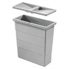 HAILO Einbaumülleimer 12 l Grau