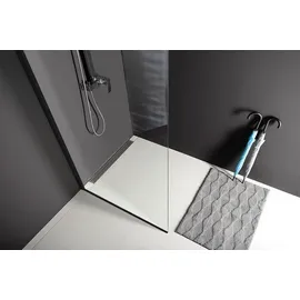 Polysan s.r.o. Polysan MODULAR SHOWER BLACK Glaswand für Wandmontage, 1-teilig, 800mm - Schwarz