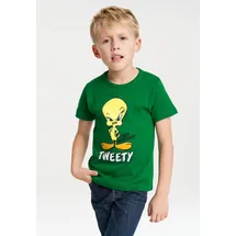 LOGOSHIRT T-Shirt "Looney Tunes - Tweety", Mädchen, Gr. 104/116, grün, 100% Baumwolle, bedruckt, normal, Rundhals, Shirts T-Shirt, mit niedlichem Print