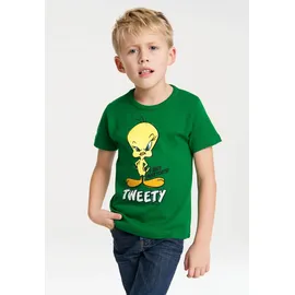 LOGOSHIRT T-Shirt "Looney Tunes - Tweety", Mädchen, Gr. 104/116, grün, 100% Baumwolle, bedruckt, normal, Rundhals, Shirts T-Shirt, mit niedlichem Print