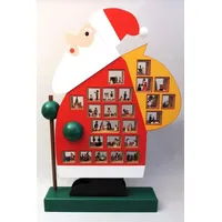 Richard Glaesser Schmuck-Adventskalender Adventskalender XXL Weihnachtsmann, Handwerkskunst aus dem Erzgebirge