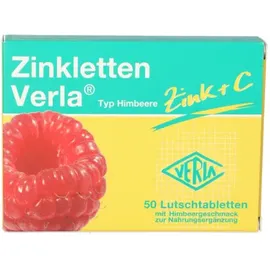 VERLA Zink Verla 5 mg Himbeere Lutschtabletten 50 St.