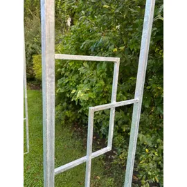 DanDiBo Ambiente Rosenbogen 150 x 222 x 34 cm Silber