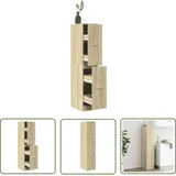 The Living Store - Vidaxl Apothekerschrank Sonoma-eiche 30x41x144,5 Cm Holzwerkstoff