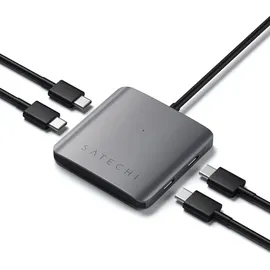 Satechi Aluminum 4 Port USB-C Hub space