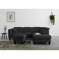 sit&more Stauraumhocker Belluci 58 x 48 x 58 cm Schwarz