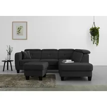sit&more Stauraumhocker Belluci 58 x 48 x 58 cm Schwarz