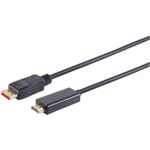 S-Conn Displayport-Kabel 1.4 10 m Schwarz