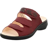 THINK! Think Camilla Damen chromfrei gegerbte nachhaltige Pantolette, Rosso/Kombi