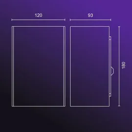 Philips Resonate Outdoor Wandleuchte silber