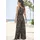 LASCANA Overall Damen schwarz-sand bedruckt Gr.44