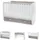 Lorelli Babybett Dream 70 x 140 cm umbaubar Kinderbett Schaukelbett Schreibtisch weiß grau