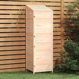 YEZIYIYFOB Geräteschuppen 55x52x174,5 cm Massivholz Tanne Gartenschrank Gartenhaus Holz Gartenschrank Wetterfest GeräTeschuppen Holz Outdoor Schrank Gartenschrank FüR Den AußEnbereich Viel Stauraum