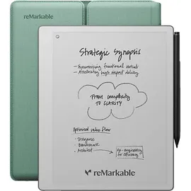 reMarkable Paper Pure – Tablet, Marker Plus und Sleeve Folio, Nebelgrün