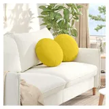 vidaXL Sitzkissen 40 x 13 cm Gelb