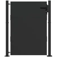 vidaXL Gartentor Schwarz 105 X 150 Cm Pulverbeschichteter Stahl Vidaxl