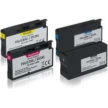 Tintencenter Multipack kompatibel zu HP 3HZ52AE / 953XL enthält 4x Tintenpatrone