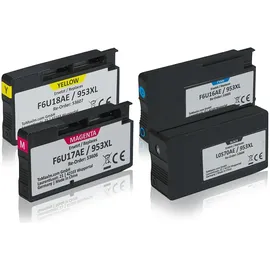 Tintencenter Multipack kompatibel zu HP 3HZ52AE / 953XL enthält 4x Tintenpatrone