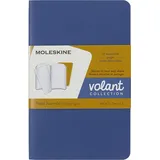 Moleskine Volant Notizhefte (liniert, Soft Cover, Pocket/A6) 2er-Set Vergissmeinnicht Blau, Bernsteingelb