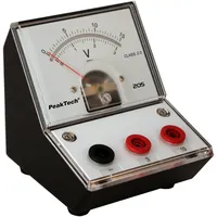 Peaktech P 205-05 Spannungsmessgerät/Voltmeter Analog/Messgerät mit Spiegelskala 0 ... 3V/ 15V DC