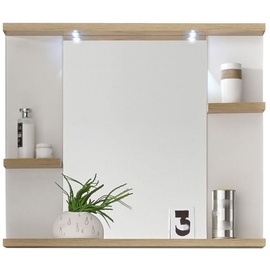 Livetastic Badspiegel SOUTH, Weiß, matt , 80 x 68 cm , Badezimmer