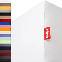 r-up Spannbettlaken Baumwolle-Elasthan 200 x 220 - 220 x 240 cm weiß