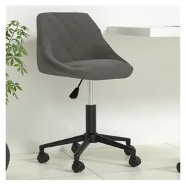 vidaXL Bürostuhl Drehbar Samt Dunkelgrau