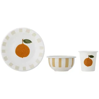 Bloomingville Mini - Agnes Geschirr-Set, orange