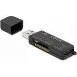 DeLock SuperSpeed USB Card Reader für SD/Micro SD/MS Speicherkarten